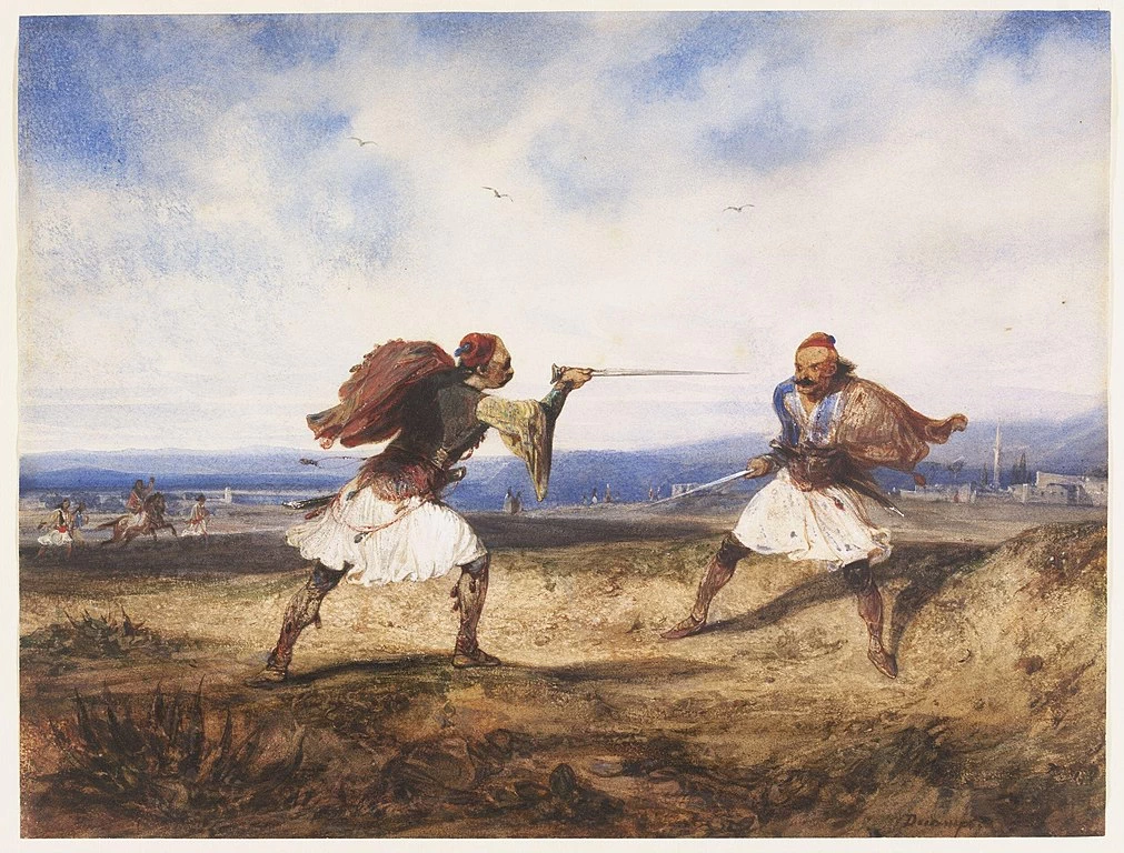 Alexandre - Gabriel Decamps, Duello albanese